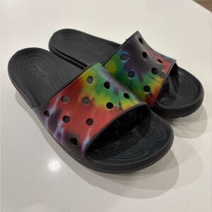 Tie Dye Slide-on Crocs For Sale